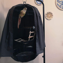 圆型鸟笼罩 鸟笼衣罩衣笼布遮光保暖鸟用笼衣笼布 鸟笼罩