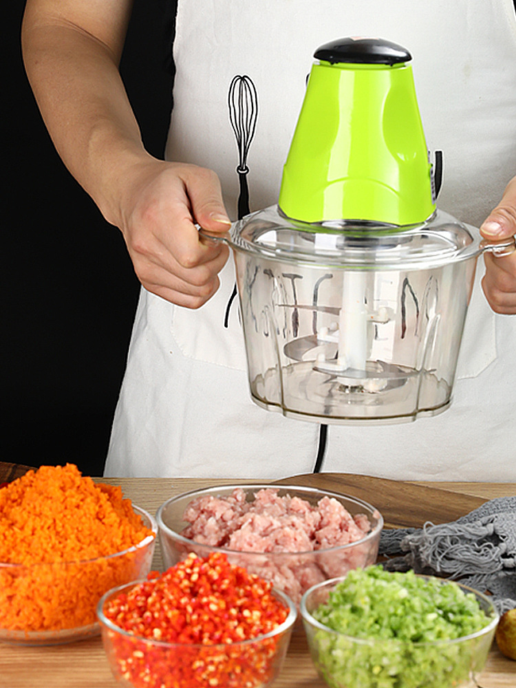 绞肉机家用电动不锈钢小型碎肉馅搅拌机多功能打蒜泥蒜蓉器绞菜机