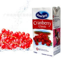 OceanSpray 优鲜沛蔓越莓汁果汁1L红莓汁 蔓越莓果汁饮料 胶瓶