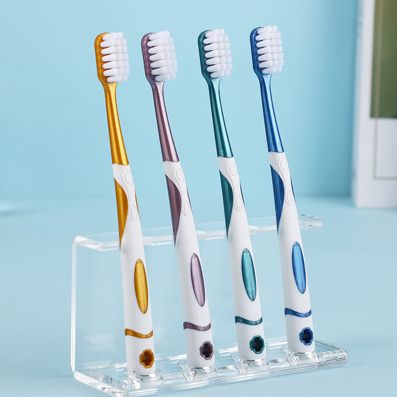 COLER Direct Sale Soft-Bristle Toothbrush Adult Home Use Tooth Protection Wanmao Confinement Brush Wholesale Couple Toothbrush Independent Packaging