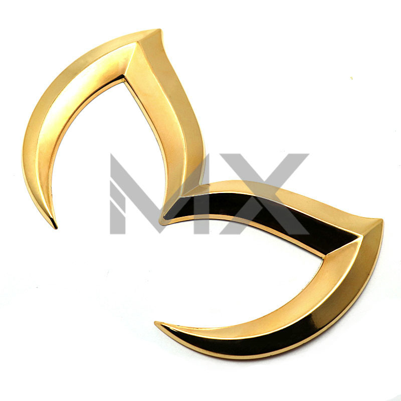 金属蝙蝠标 适用于马自达后尾标 m2/m3/m6/m5 睿翼 改装车标