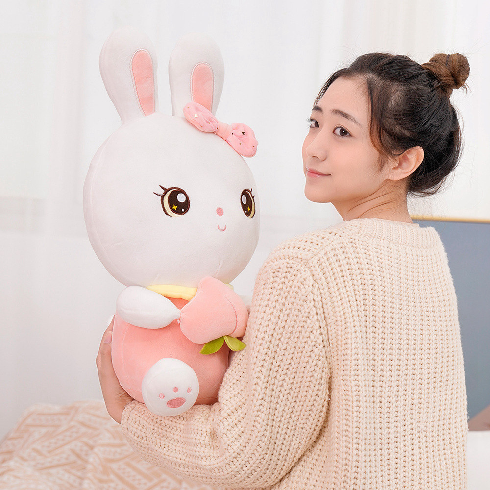 超萌水蜜桃兔子毛绒玩具可爱小白兔公仔大玩偶布娃娃女生生日礼物