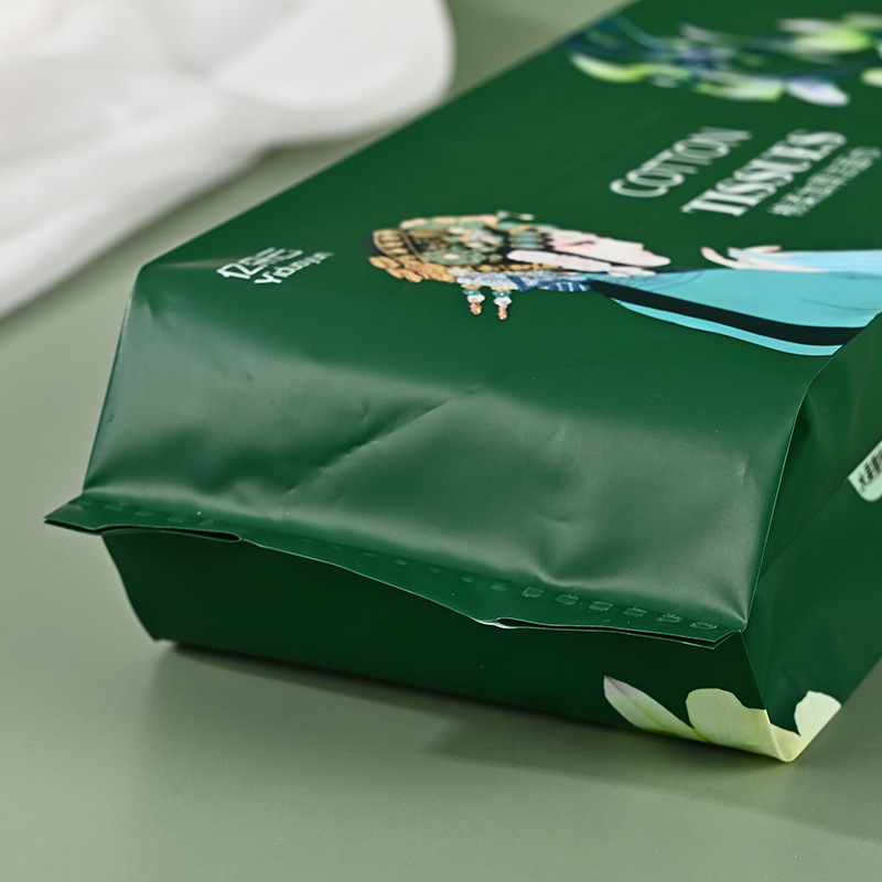 批发日用品湿巾袋洁面巾洗脸巾棉柔巾包装袋封口塑料风琴袋束口袋