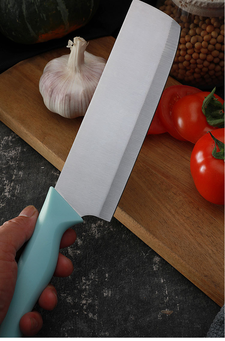 十元店货源塑料柄不锈钢小刀切片刀果皮刀料理厨房蔬菜多用水果刀