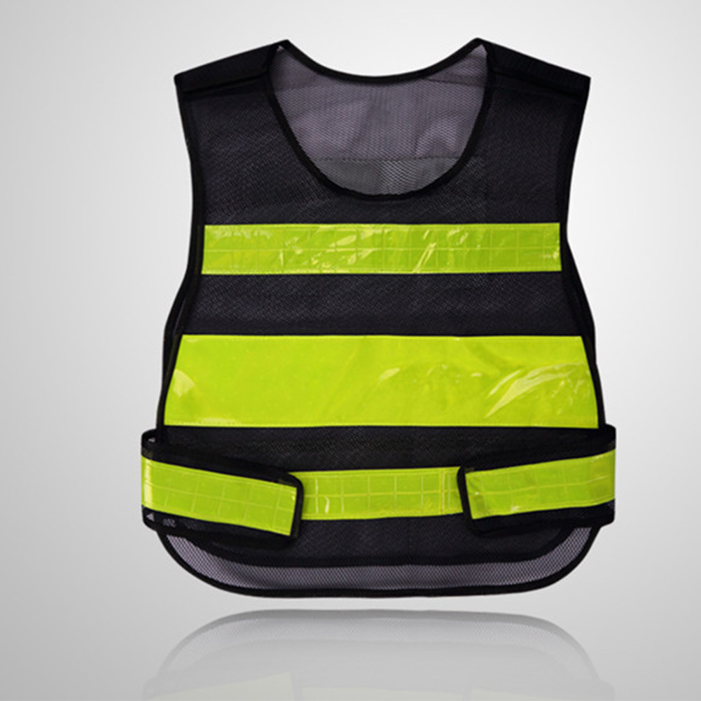 夜跑安全防护反光背心 道路交通执勤反光马甲 夜骑黑夜作业反光衣