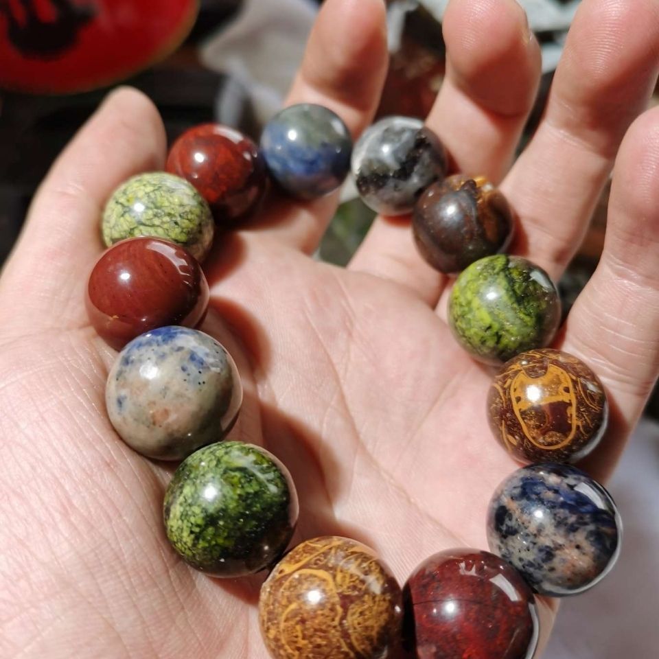 【首单直降】新疆多宝陨石多宝手串重约120克规格18mm*13颗星座