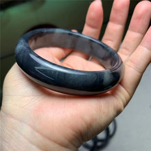 和田玉烟紫青花手镯 料子细腻密度好佩戴时尚大方烟紫玉手饰批发