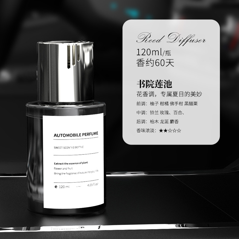New 120ml Car Aromatherapy Deodorant Perfume Lasting Diffuse Car Decoration Advanced Auto Perfume Aroma