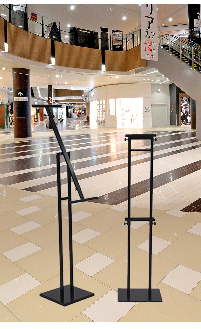 kt板展架铁质立式落地斜面广告牌商场海报架双面挂画架工厂批发