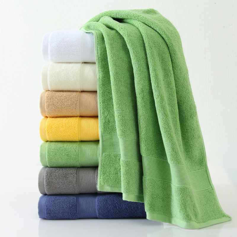 Hotel Towel and Bath Towel Cotton Adult Cotton for Men and Women Thick Plain Household and Face Wash Group Purchase Gift Logo