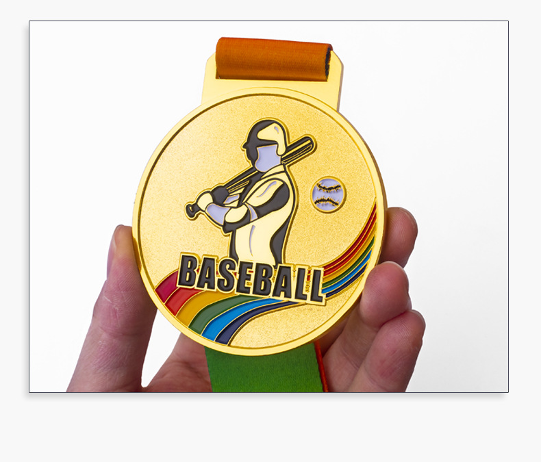 棒球奖牌运动会比赛奖杯奖章俱乐部赛事纪念牌金银铜挂牌荣誉金牌