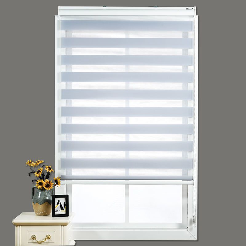 Louver Curtain Roller Shutter Day & Night Curtain Louver Curtain Double Roller Blind Soft Gauze Curtain Curtain Light Shade Tracery