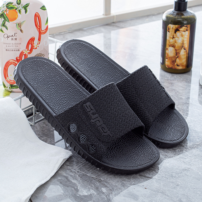 Home Slippers Women's Summer Indoor Non-Slip Silent Home Soft Bottom Couple Bathroom Bath Soft Bottom Men's Sandals