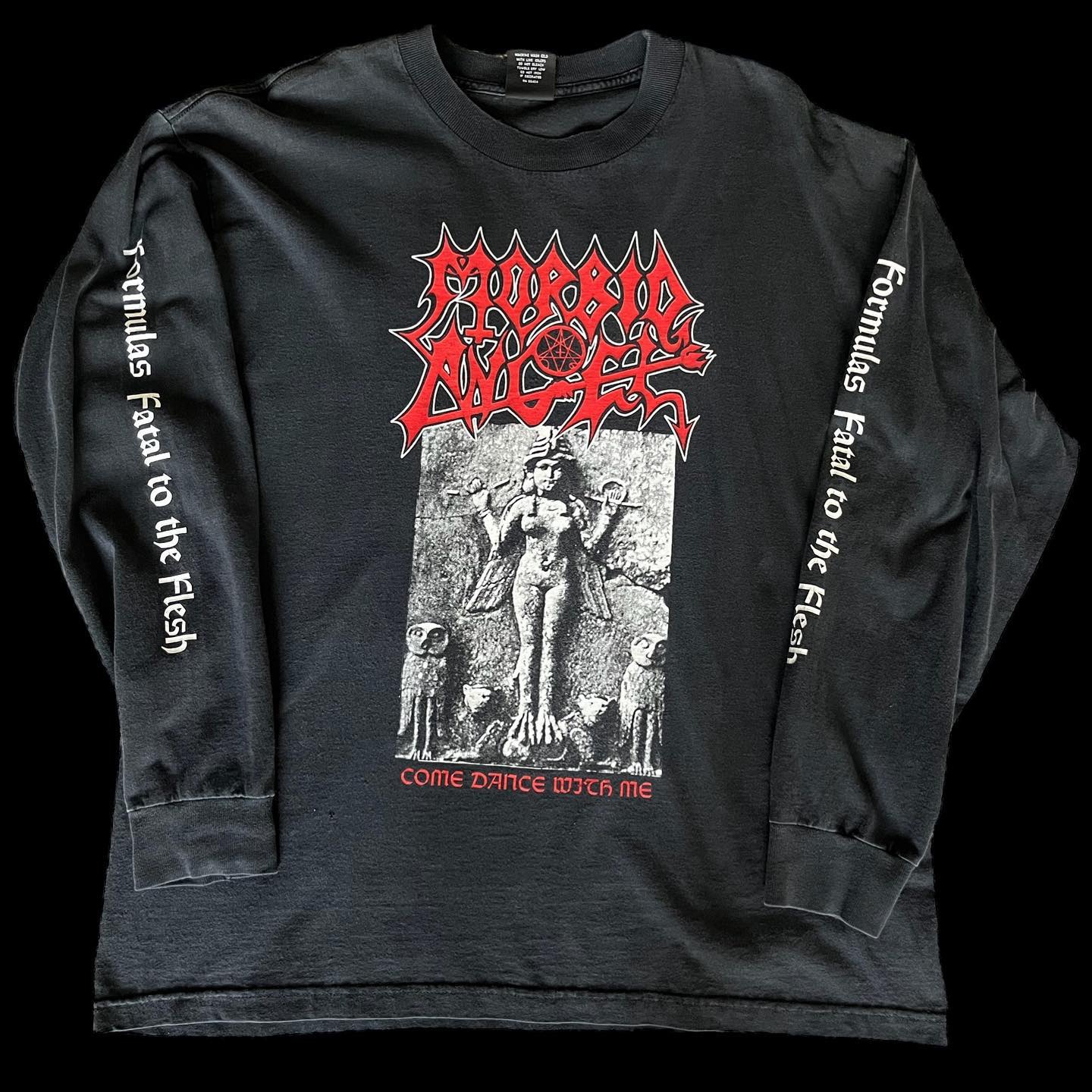 美式古着Vintage怪味暗黑经典街头欧美美式vibe风长袖T恤高街大码