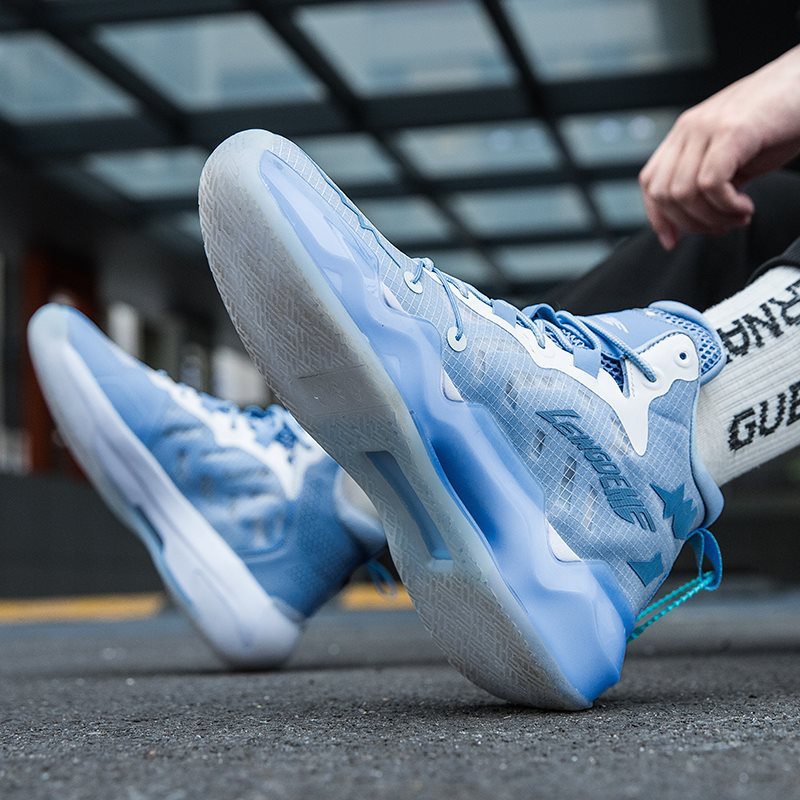 利刃2low青年版实战篮球鞋男款学生大童抓地防滑水花45高帮运动鞋