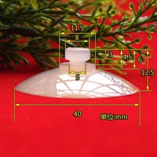 38mmA（TPU）平头吸盘 强力螺丝 手机吸盘 挂钩婚庆装饰吸盘燕尾