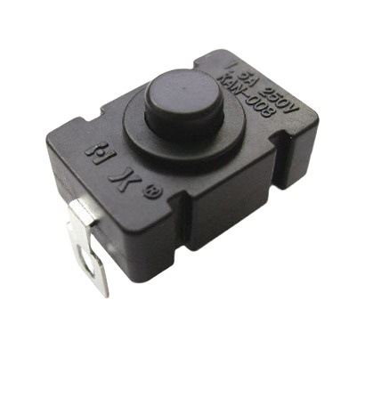 电筒自锁开关两档 两位/手电筒按钮开关1开1关/按键开关长方形