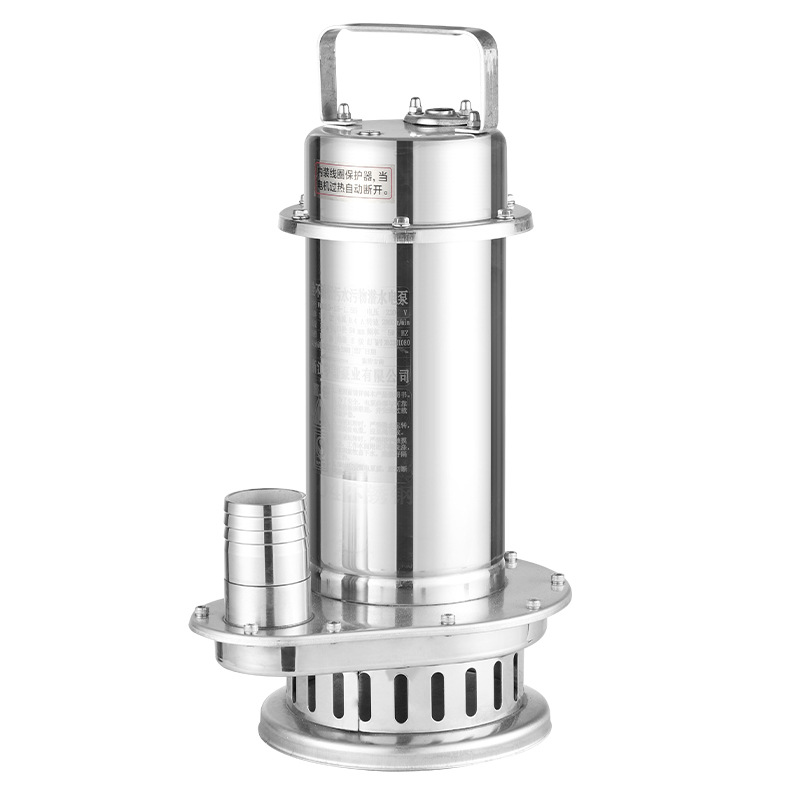 厂家定制wqd小型不锈钢潜水泵自动抽水机带浮球304不锈钢污水泵