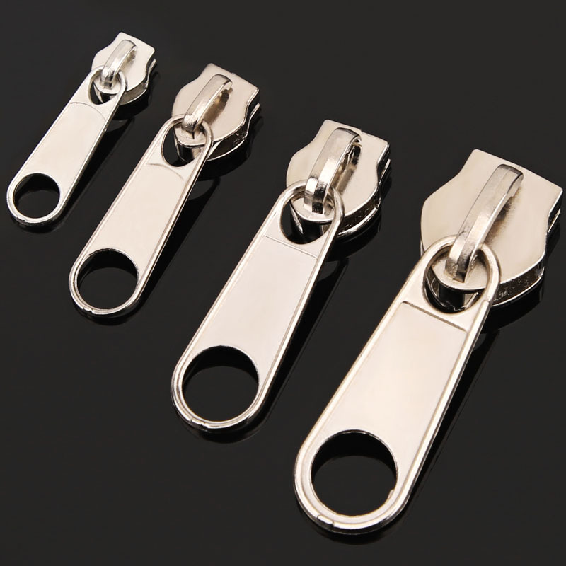 大号拉链头金属拉头箱包拉链头8号10号电镀尼龙齿轨道拉链头