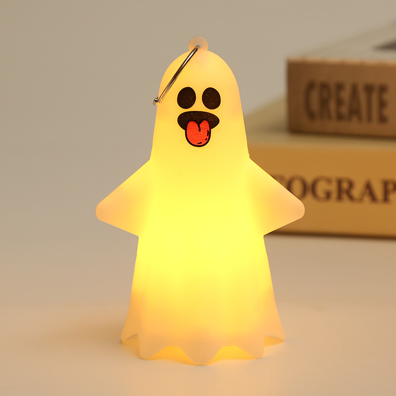 Cross-Border Wansheng Decoration Ghost Lamp Desktop Decoration Halloween Ornaments Electronic Candle Ghost Festival Party Props Pendant