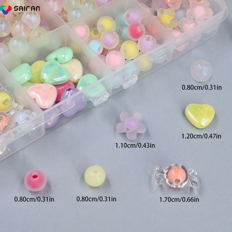 Beads DIY Accessories Bracelet Beads DIY Accessories Material Package Beads Scattered Beads Handmade Ornament Beads String Beads Suit