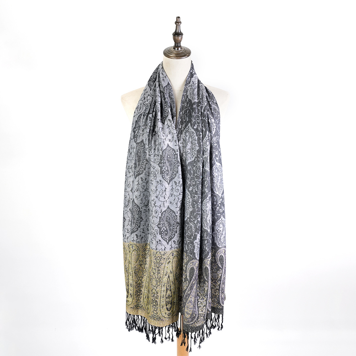 Office Air-Conditioned Room Must-Have Fashion All-Match Jacquard Tassel Scarf Long Scarf Wholesale Factory Direct Sales