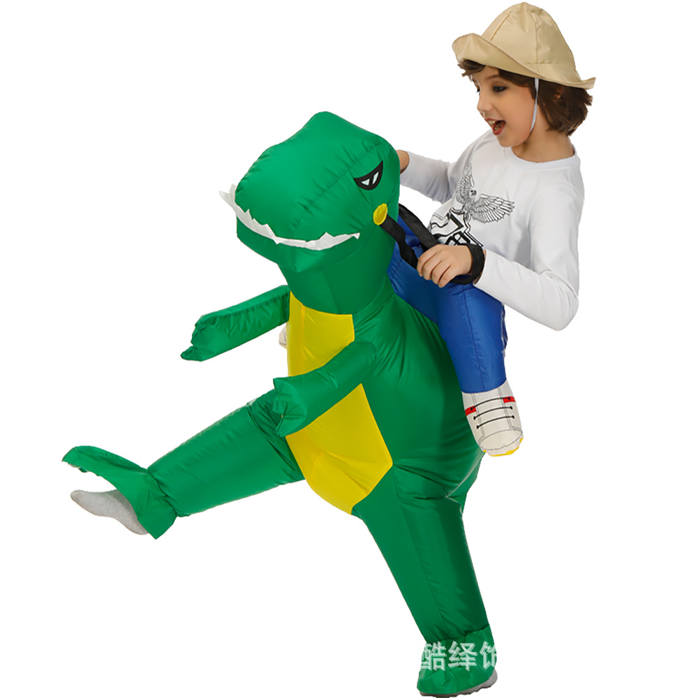 跨境充气服饰恐龙儿童户外活动道具小恐龙服装卡通人偶动物扮演服