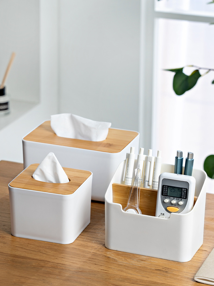 Simple Bamboo Tissue Box