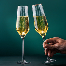 红酒杯套装家用奢华白葡萄酒杯高颜值高脚杯水晶香槟杯子欧式