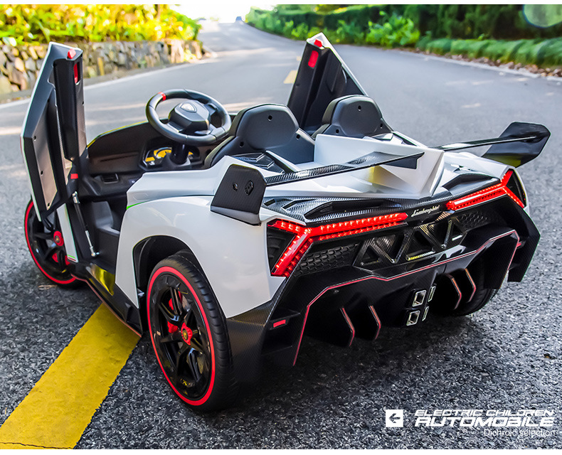 新款双座兰博儿童电动车四轮宝宝玩具车可坐双人遥控婴儿小孩跑车