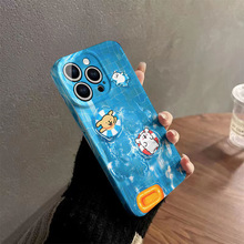 ins风跨境热销iphone case15promax菲林壳狗狗小熊游泳14手机壳12