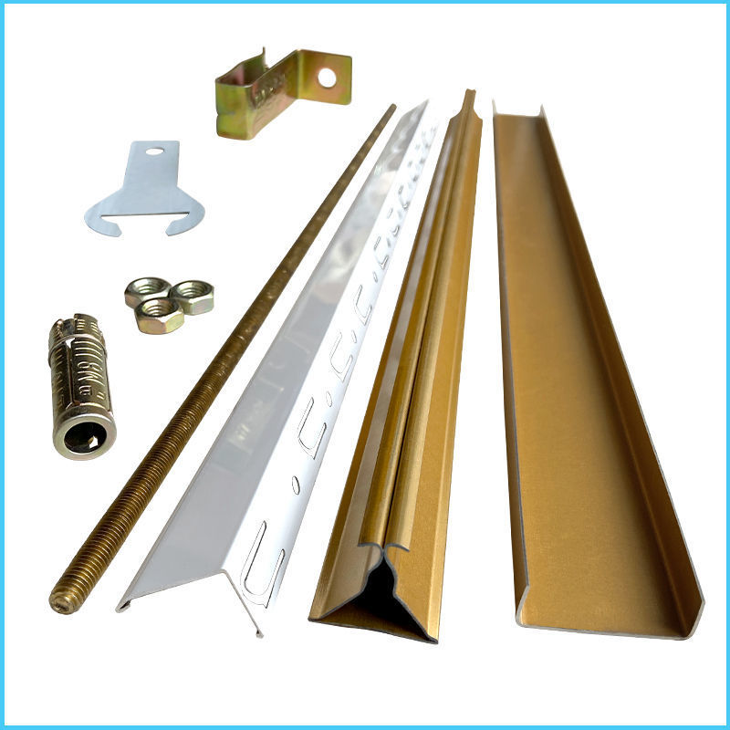 吊顶龙骨集成吊顶38主龙骨8898三角龙骨线边角珠光白双线砂白丝杆