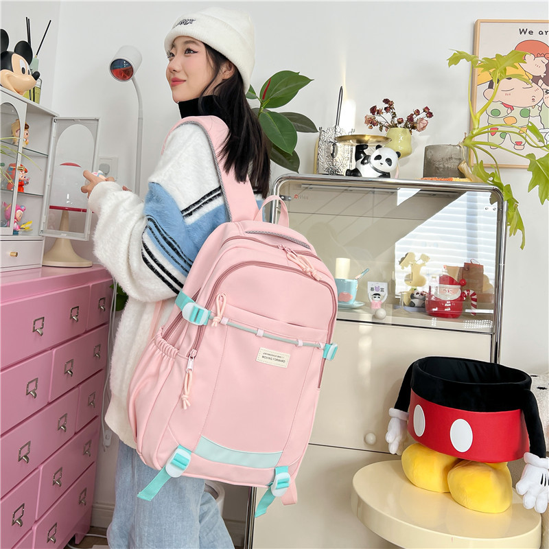 Schoolbag Male College Student Simple Japanese Ins High School Junior High School Student Sports Backpack Middle School Student Computer Backpack Female