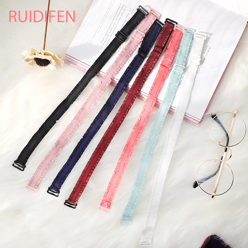 细带子透明肩带隐形蕾丝花边内衣肩带性感无痕女可外露文胸带子