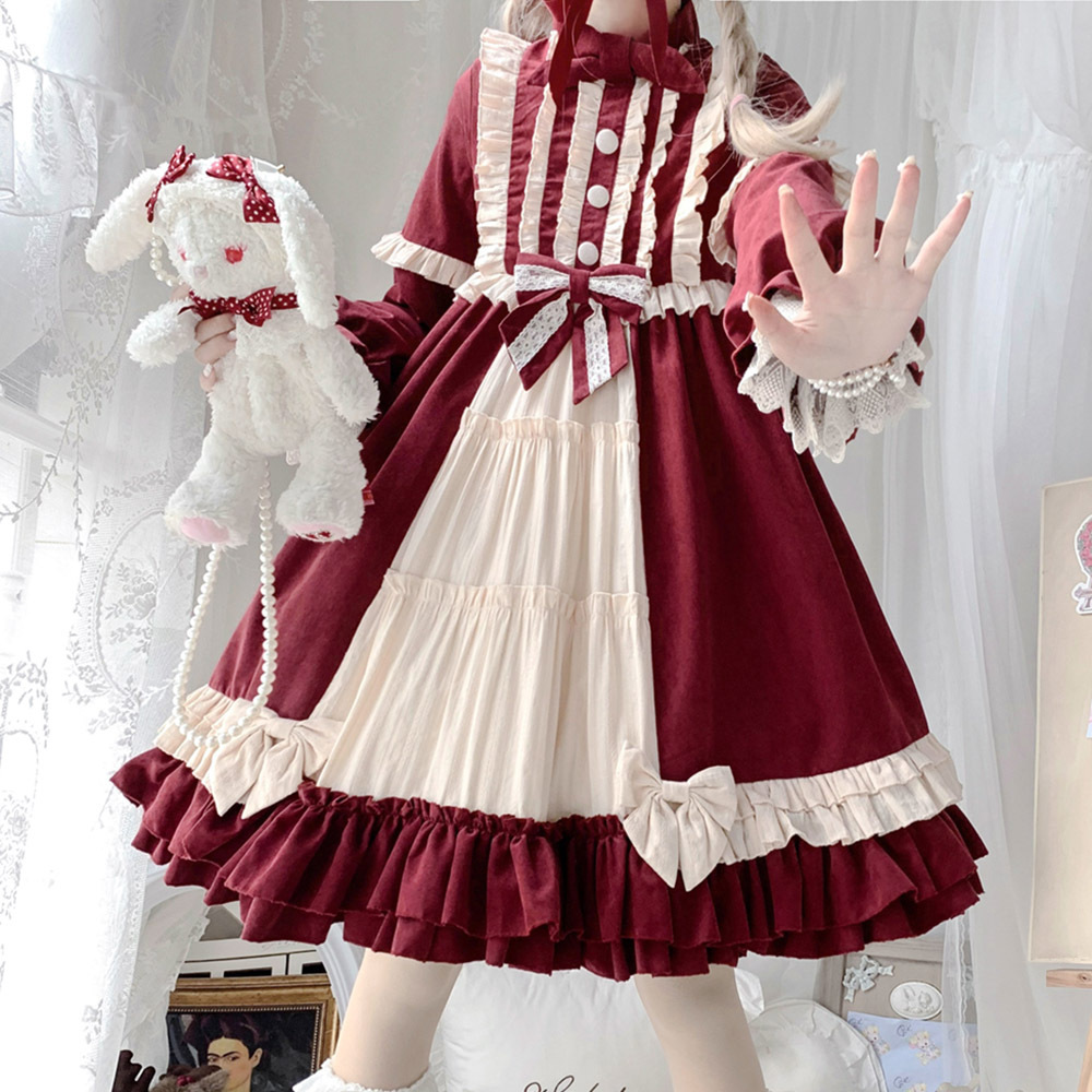 原创正品轻lolita日常森语童话op洛丽塔复古洋装软妹连衣裙