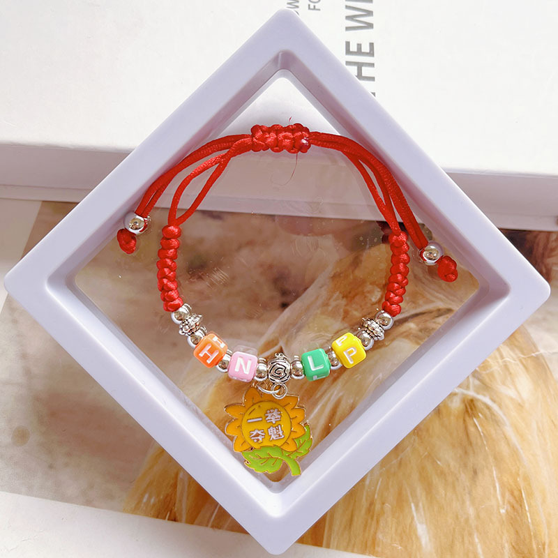 Golden List Title Pass Every Exam Student Bracelet High School Entrance Examination College Entrance Examination Blessing Couple Small Gift Factory Direct Sales