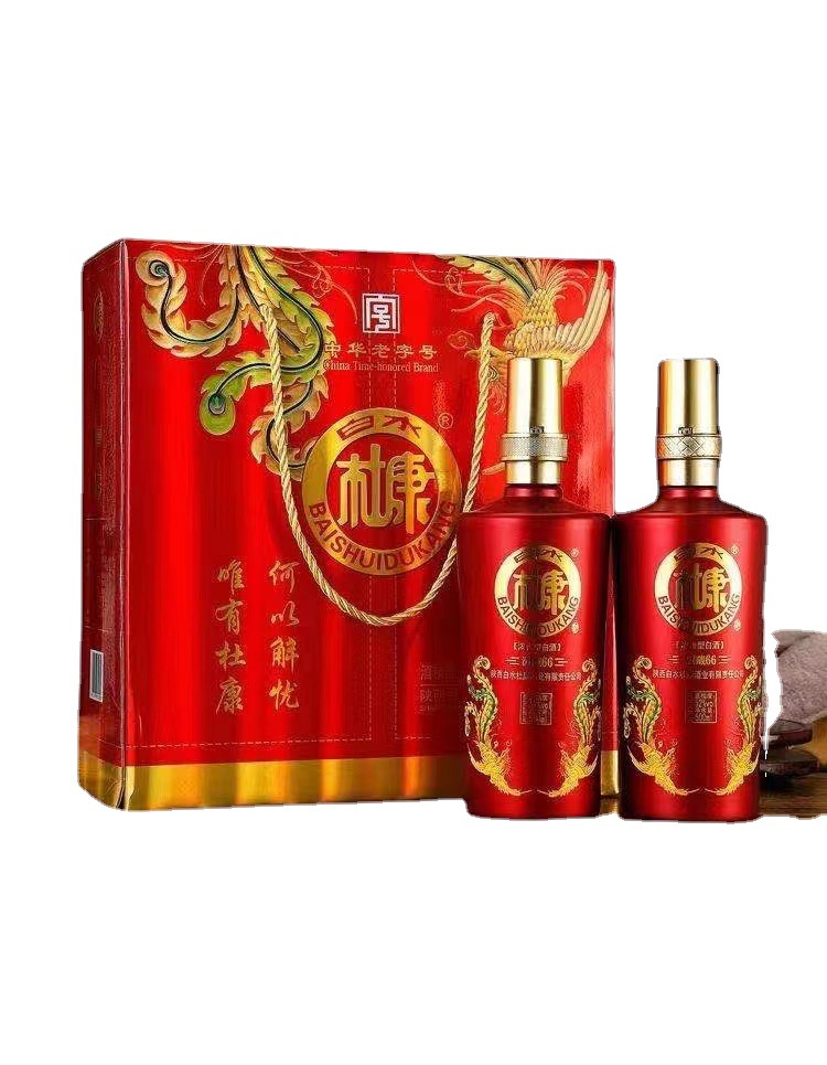 白水杜康洞藏60酒浓香型 52度三提每提两瓶500毫升*6瓶礼盒白酒