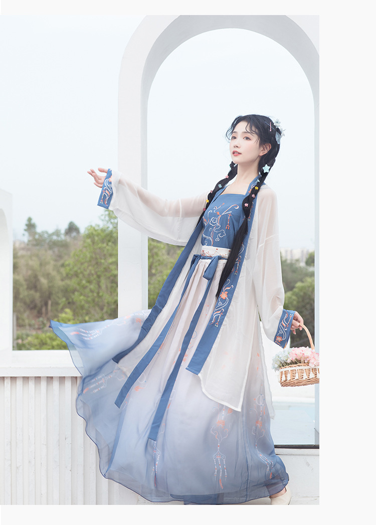 冬季宋制汉服女成人传统古装超仙重工刺绣长褙子宋抹齐腰襦裙女装