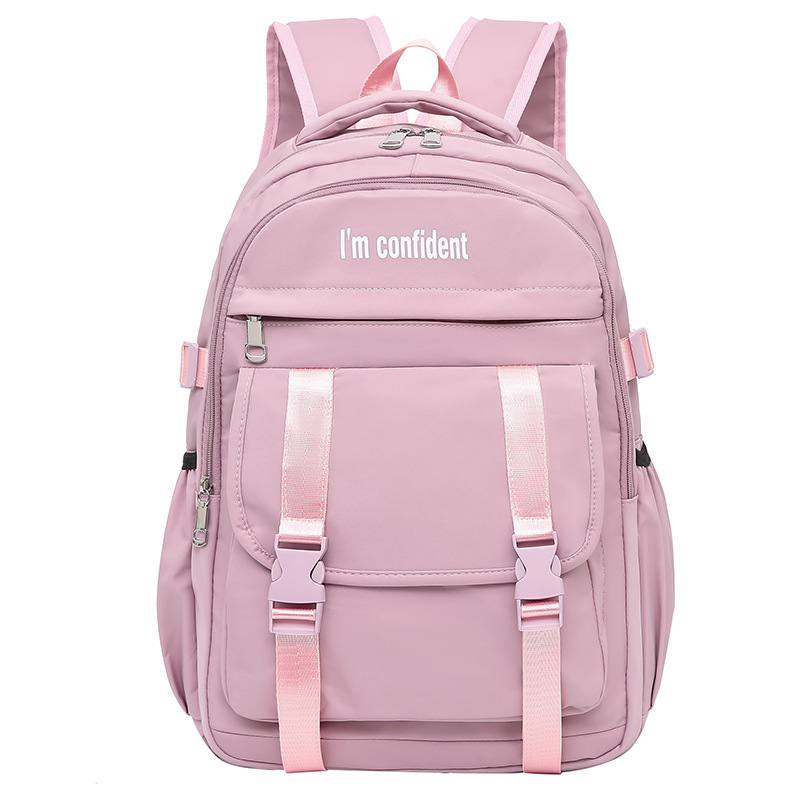 New Schoolbag Simple 2021 Partysu Backpack Girl Campus Middle School and College Schoolbag Casual Fashion Fashion