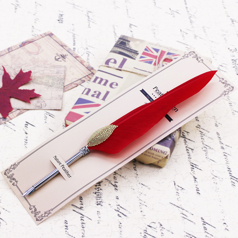 European Retro Quill Pen Water Pen British Feather Pen Student Stationery Reward Creative Harry Potter Gift Pen