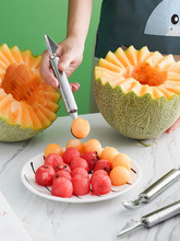 不锈钢吃西瓜专用的勺子水果挖球神器网红雕花器分割套装创意圆勺