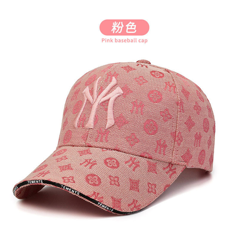 Korean Style All-Matching Peaked Cap New Men's Embroidery Hat Letter Sun Hat Female Student Baseball Cap Personality Trend