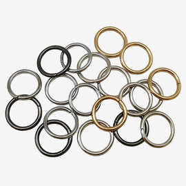箱包配件拉链头1.6线铁圈 挂镀圆圈服饰配件皮具鞋靴挂锁圆形铁环