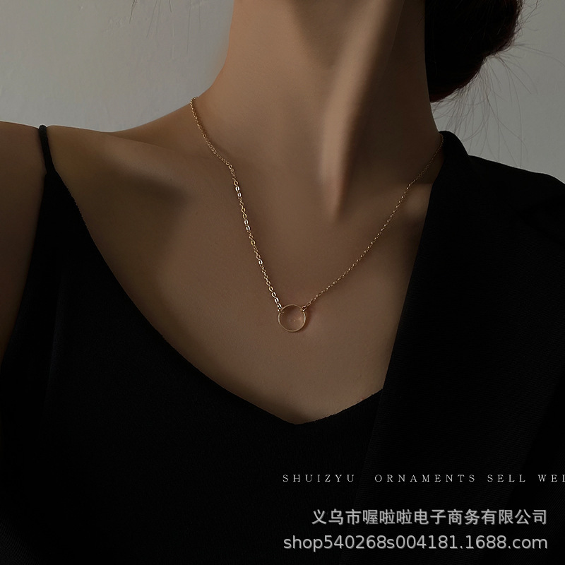 Light Luxury Minority Butterfly Necklace Female Clavicle Chain Long Wild Minimalist Hip Hop Pendant Chain Fashion Brand Necklace Accessories