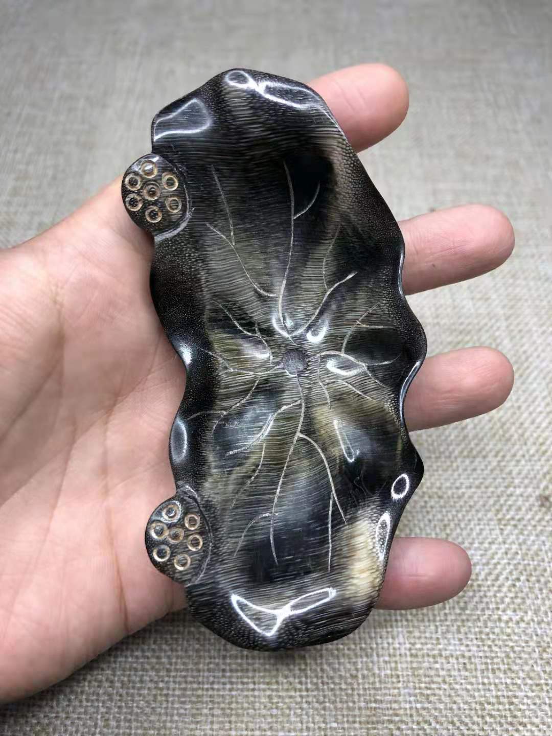 批发文玩杂项驴蹄子莲花摆件 荷花驴蹄小摆件礼品一件代发