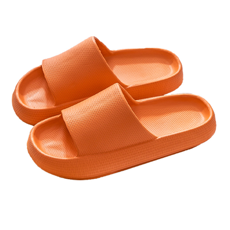 Home Slippers Female Men's Summer Outdoor Wear Drooping Slippers Couple Bathroom Non-Slip Fashion Platform Slippers Wholesale