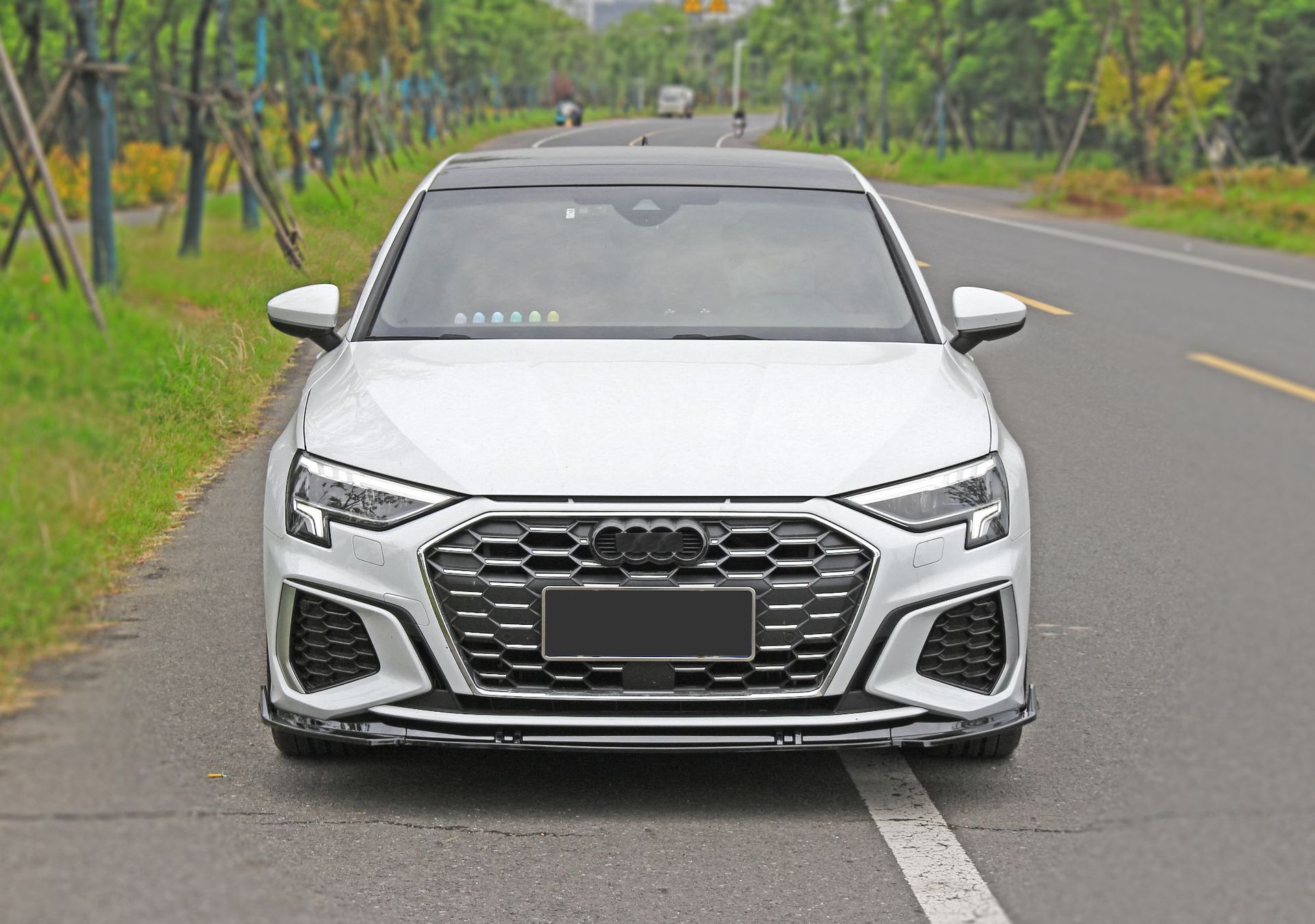 适用于2021款奥迪a3改装前唇s3改装前铲奥迪a3尾翼杠前杠小包围