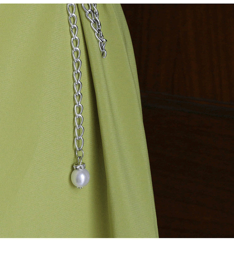 珍珠腰链女装饰裙子串珠百搭甜美舞蹈配裙细腰带女学生链子