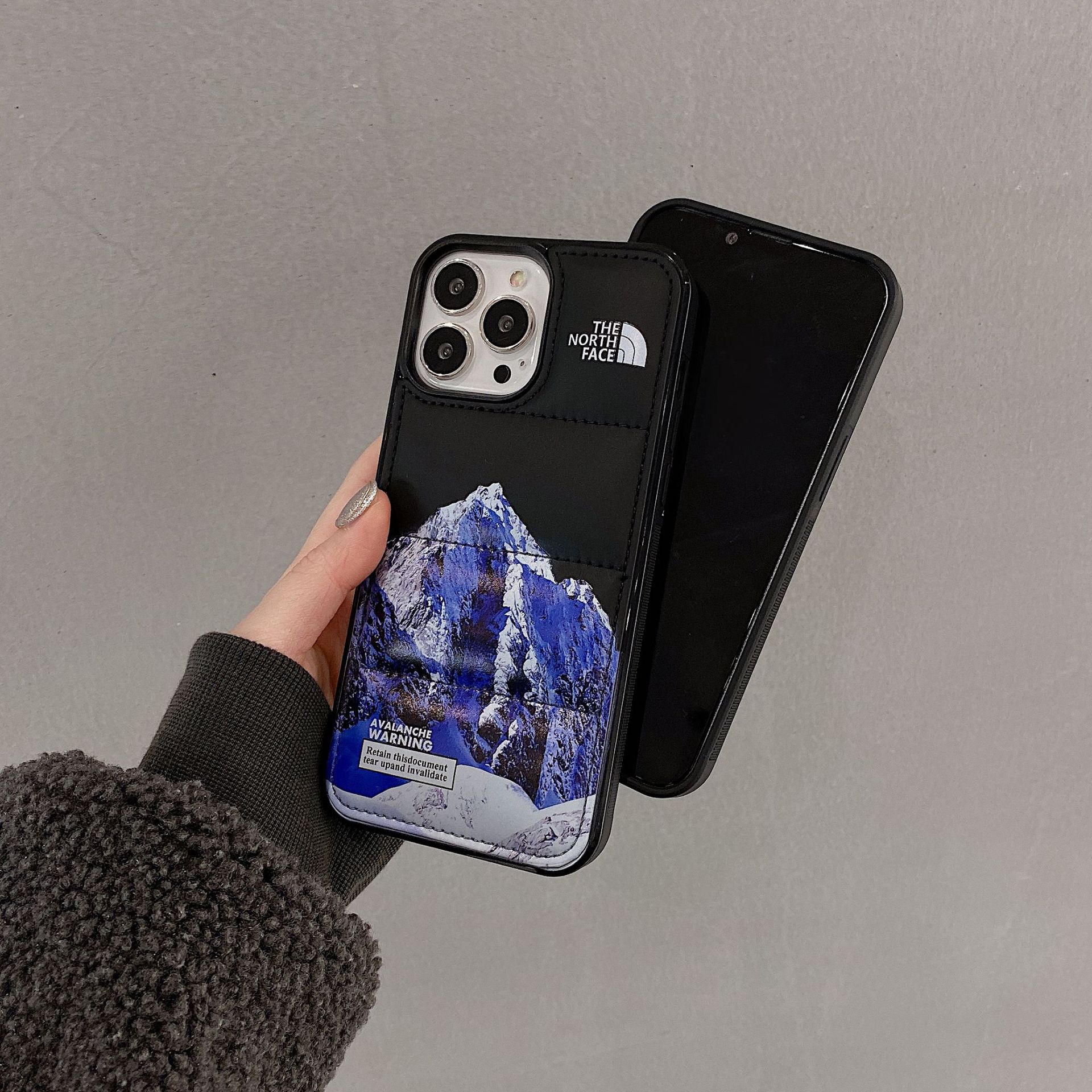 创意北面雪山苹果13适用iphone11/12promax手机壳xs/xr防摔7p软壳