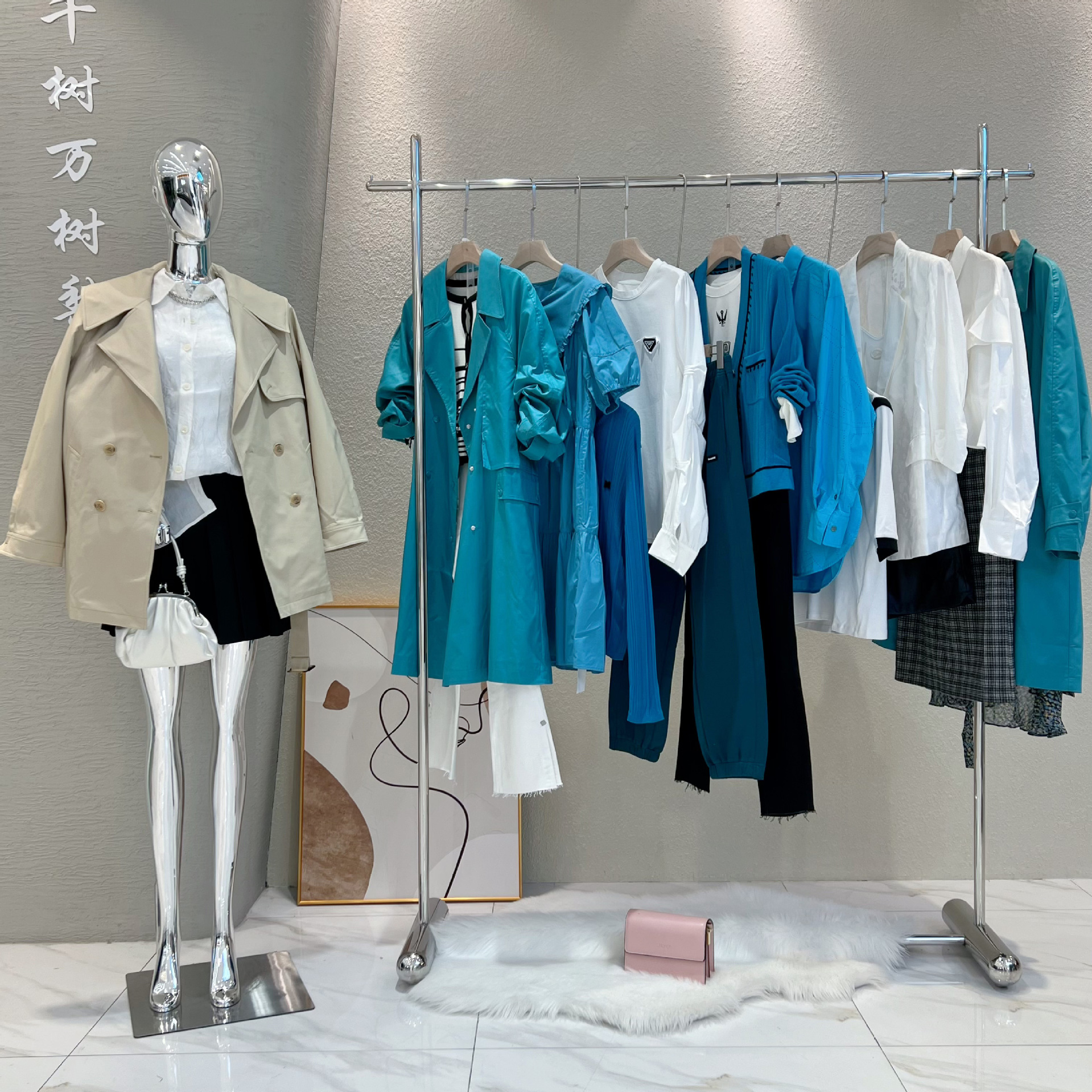 恩瑞妮24春杭州品牌女装专柜正品撤柜尾货思蜜同工厂直播货源smm
